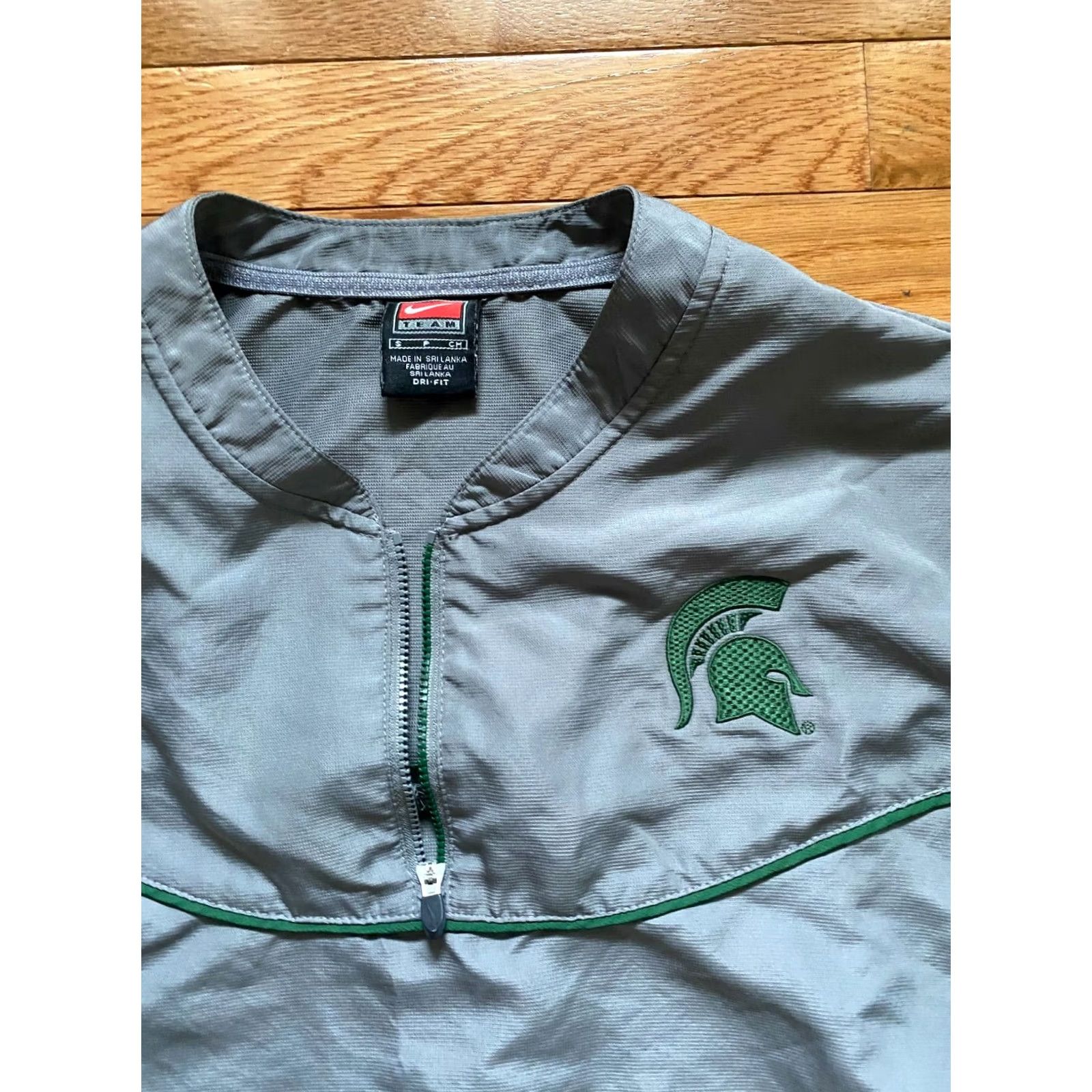 Nike Nike Michigan State Baseball T-Shirt Mens S Batting Practice Top Jacket S/S Gray Short Sleeve Shirt Size US S / EU 44-46 / 1 - 3 Thumbnail