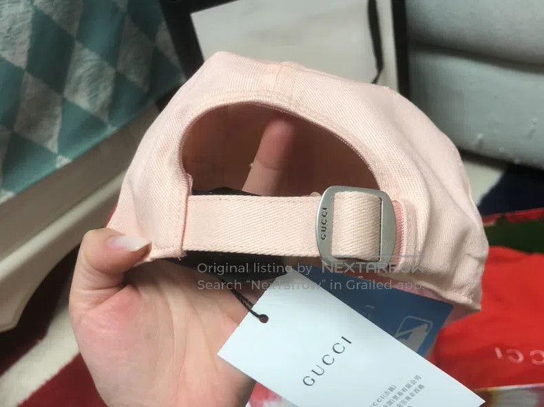 Gucci Gucci Little Rabbit Pink Baseball Cap Size ONE SIZE - 6 Thumbnail
