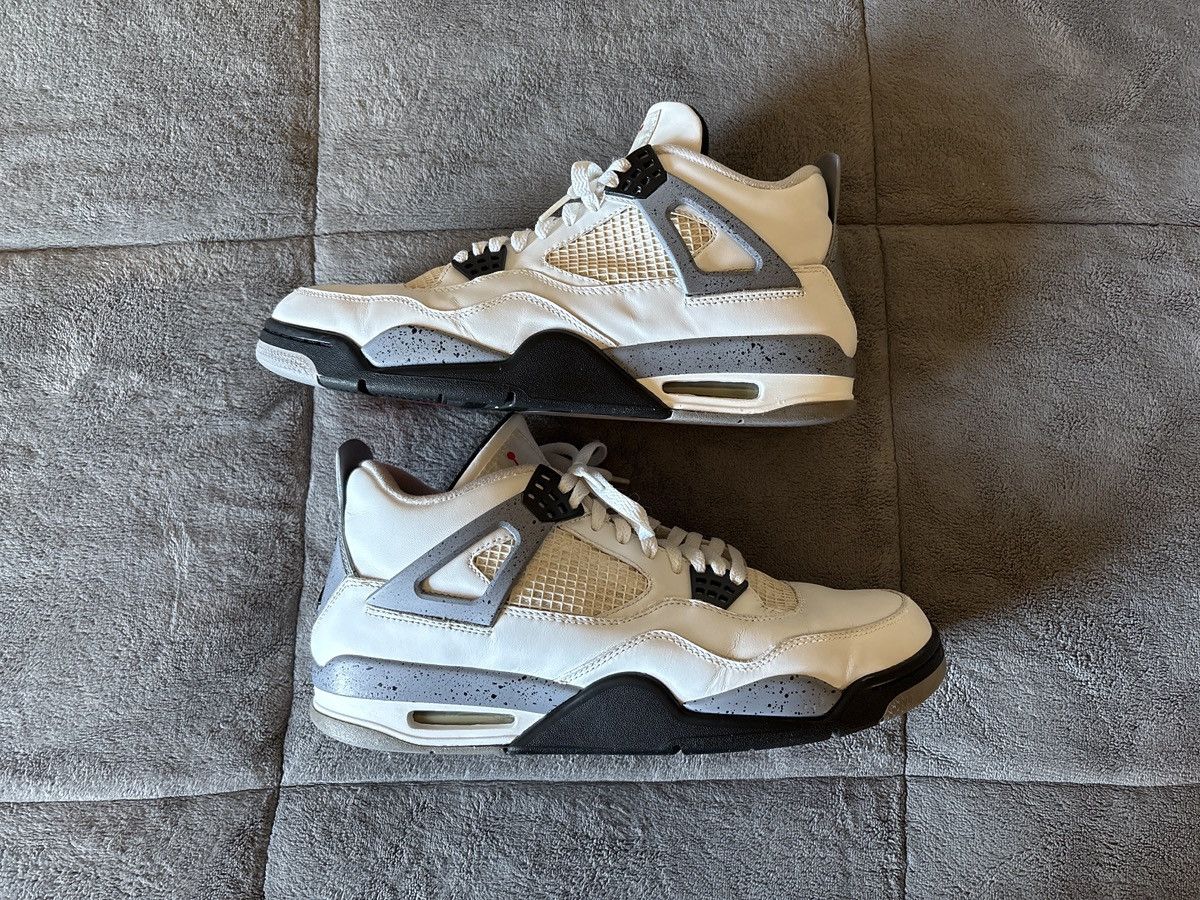 Jordan Brand Nike Air Jordan 4 Retro White Cement Size US 11.5 / EU 44-45 - 2 Thumbnail