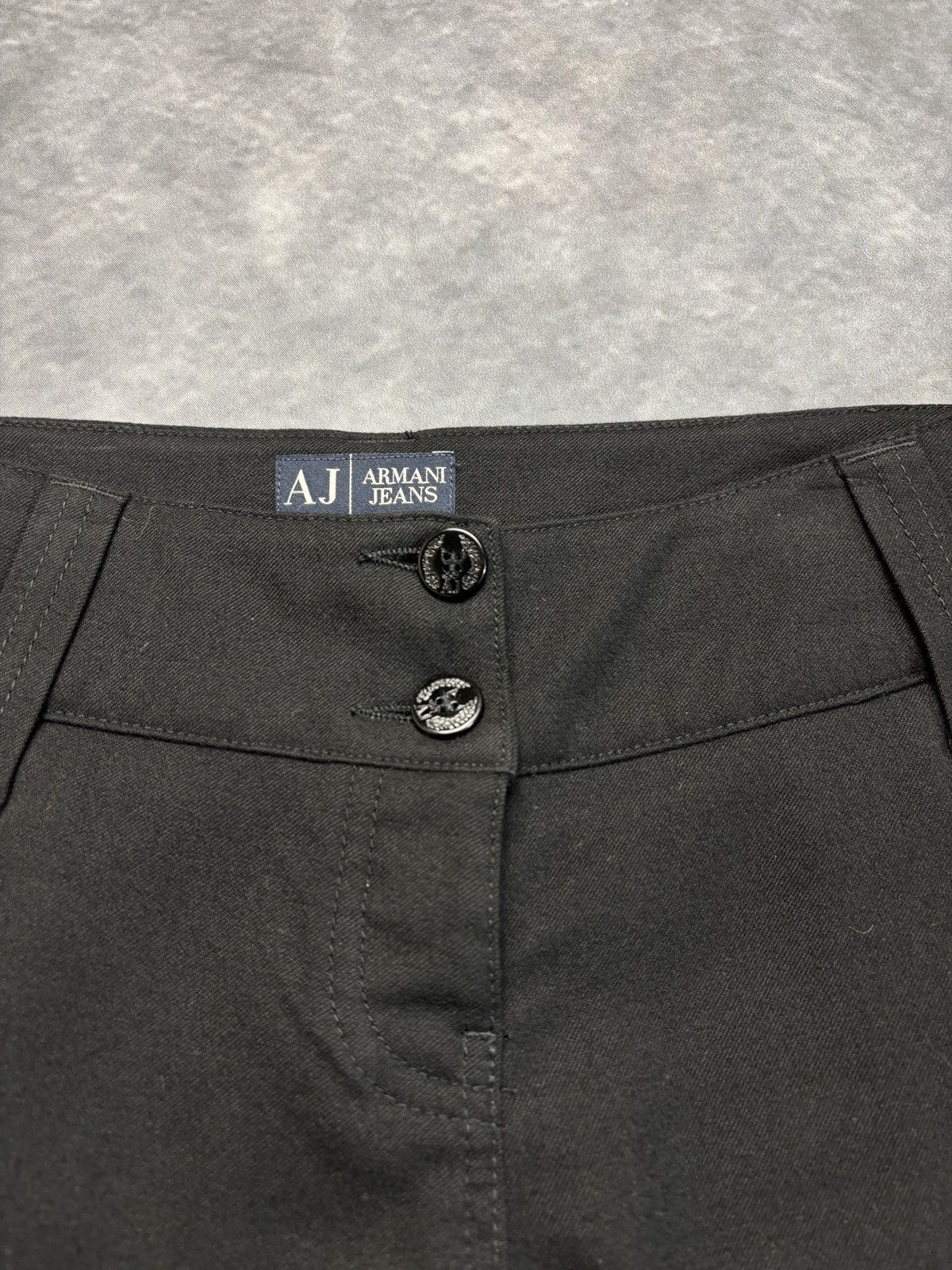 Armani × Giorgio Armani × Vintage Vintage Armani Jeans Black Trousers 2000s Italy Capo Campion Size 29" - 7 Thumbnail