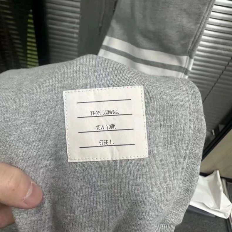 Thom Browne Thom Browne Grey tracksuits Size US 39 - 4 Thumbnail