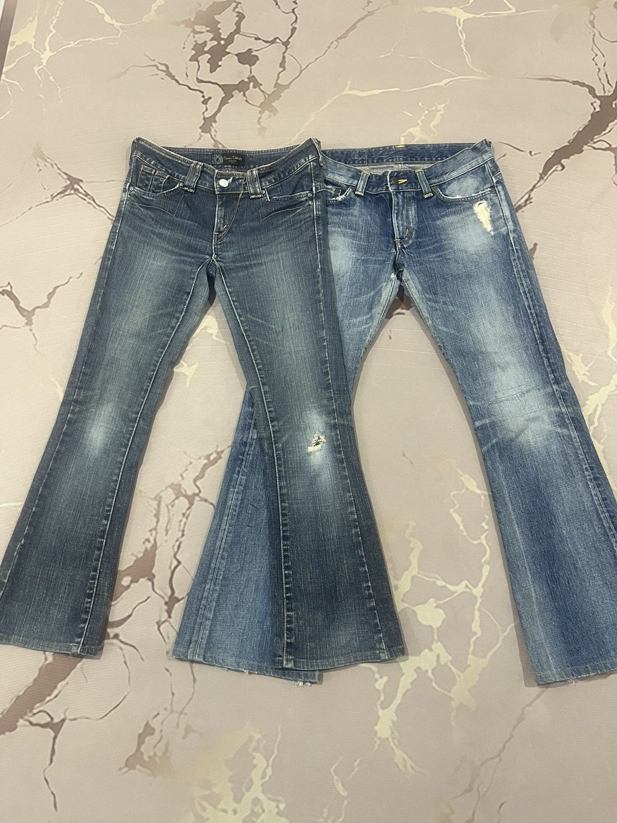 Edwin Edwin Blue Trip 503 x Venus Celebrity Flared Denim Set Size 29" - 1 Thumbnail
