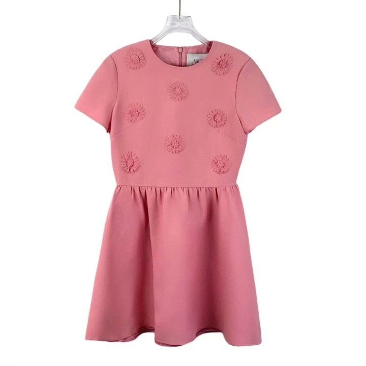 Valentino Valentino Pink Daisy Embroidery Sleeveless Dress Size S / US 4 / IT 40 - 1 Thumbnail