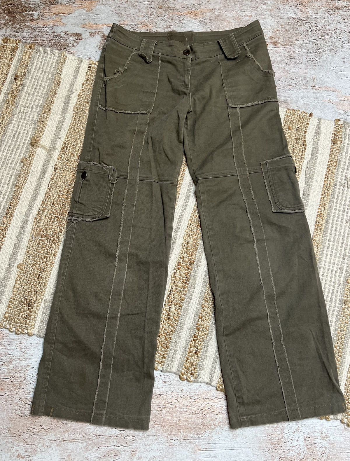 If Six Was Nine × Japanese Brand Vintage Japanese military flare pants Size 27" / US 4 / IT 40 - 2 Thumbnail