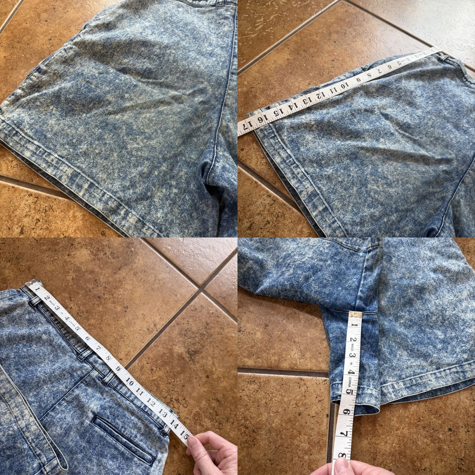 Nike VINTAGE Nike Challenge Court Andre Agassi Shorts - 90s Denim Acid Wash Black 28 Adult Regular Inseam 5" Mens Size US 28 / EU 44 - 8 Thumbnail