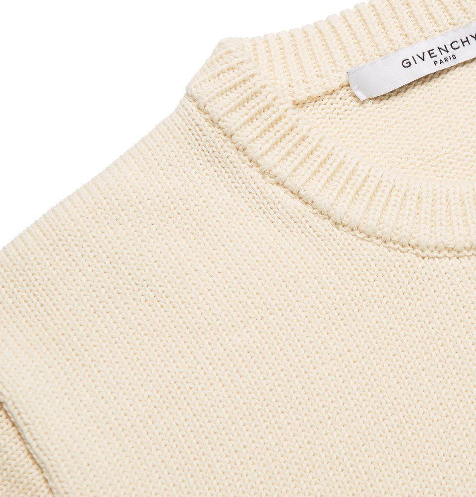 Givenchy o1srvl11e0326 Reverse Logo Intarsia Sweater in Multicolor Size US XL / EU 56 / 4 - 3 Thumbnail