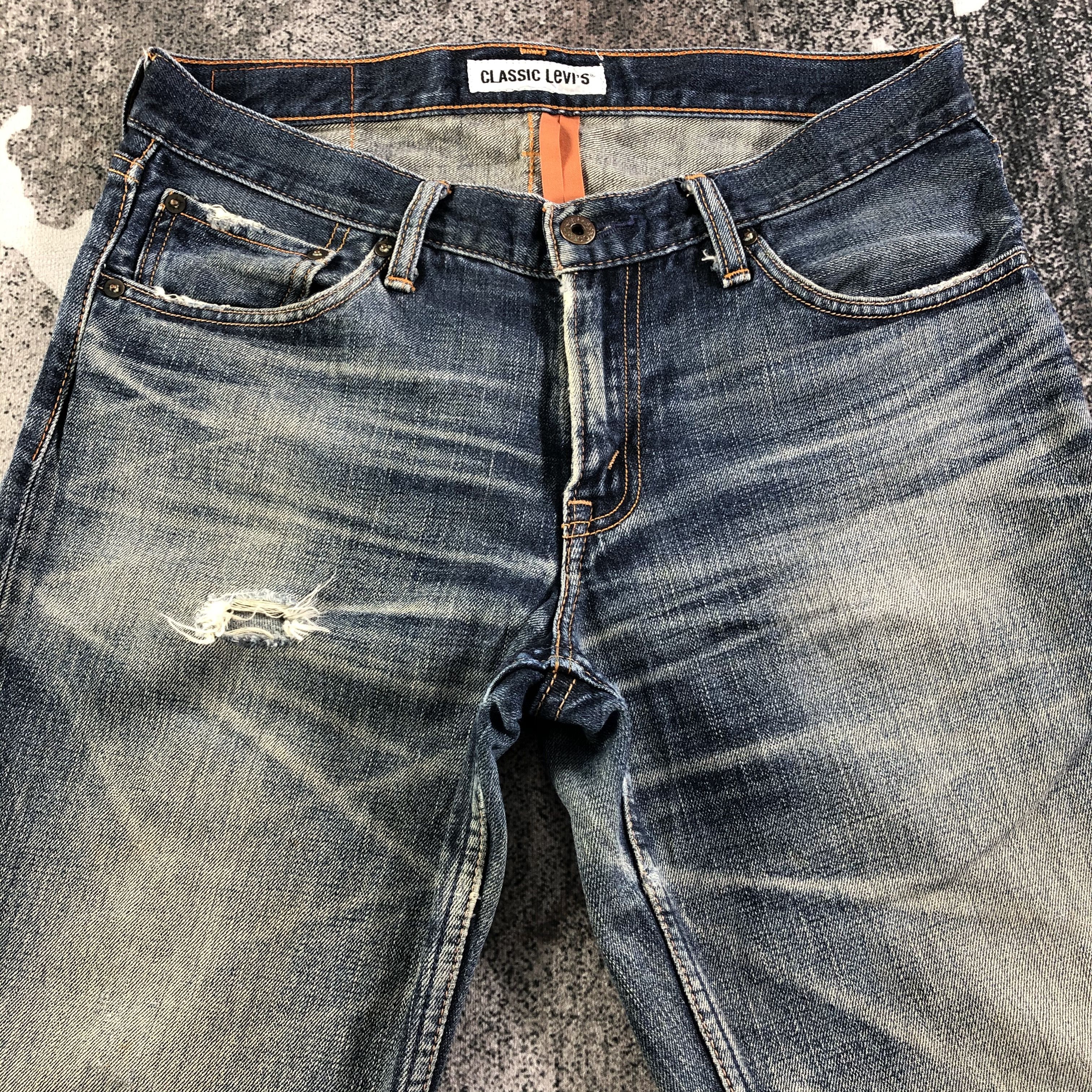 Levi's Vintage Levis 502 Jeans Ripped Denim Size US 32 / EU 48 - 3 Thumbnail