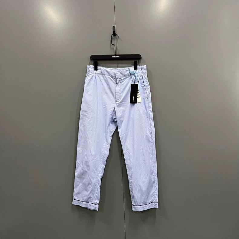Prada Blue and white striped trousers 2502-Nextarrow