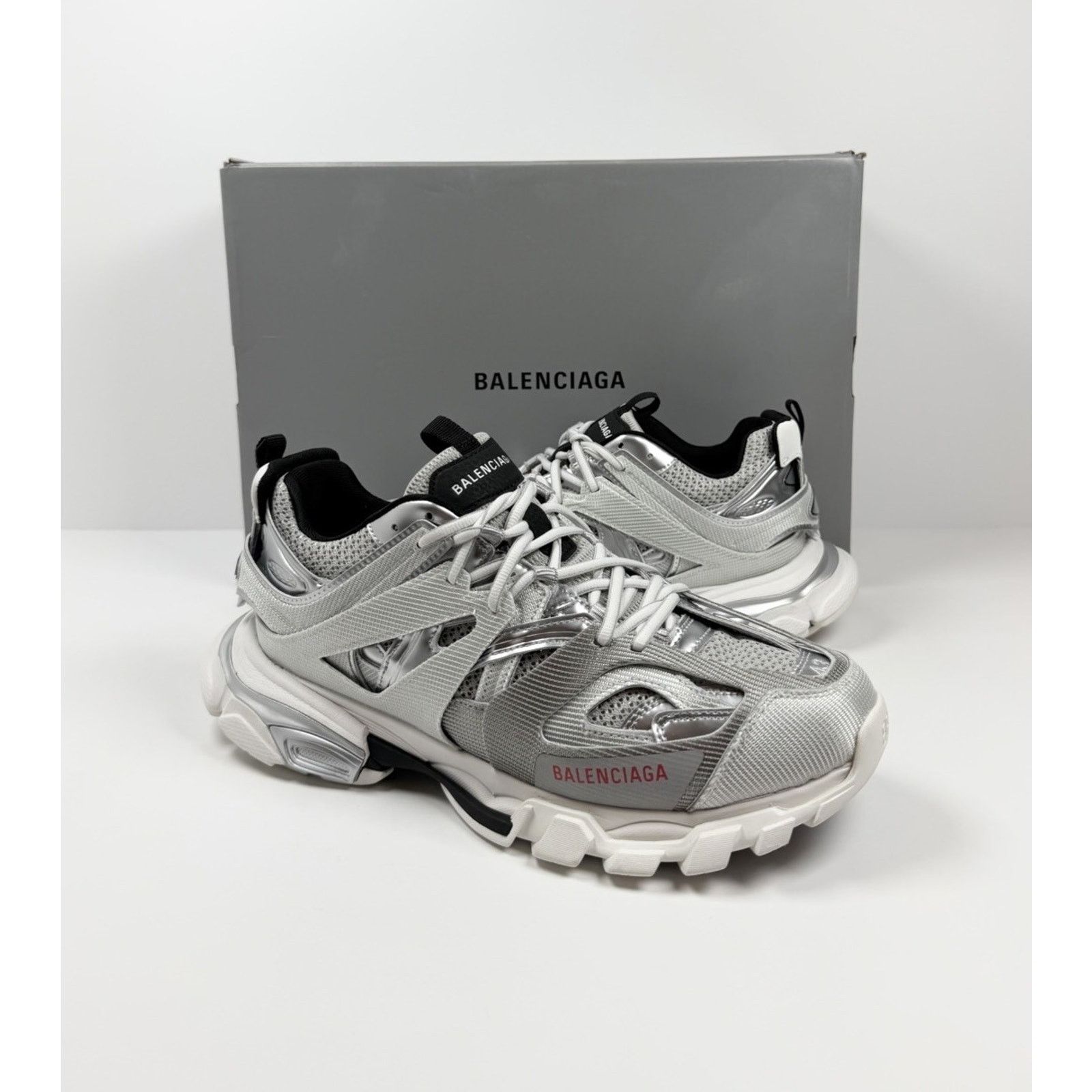 Balenciaga Size 43EU/10US - Balenciaga Track Metallic Silver NEW! Size US 10 / EU 43 - 2 Thumbnail