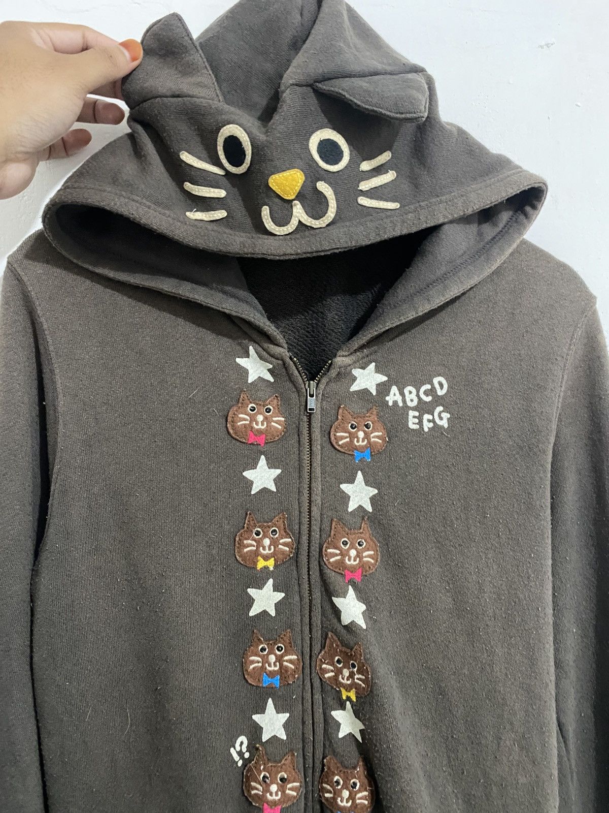 If Six Was Nine Rough japanese cat patch hoodie issey styled Size US M / EU 48-50 / 2 - 1 Thumbnail