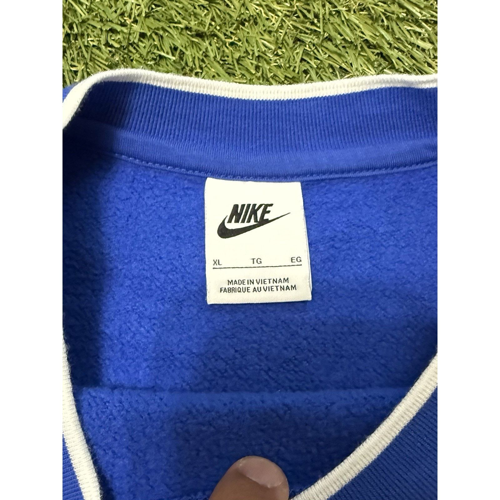 Nike Nike Center Swoosh Pullover Crew Neck Long Sleeve Blue XL Size US XL / EU 56 / 4 - 6 Thumbnail