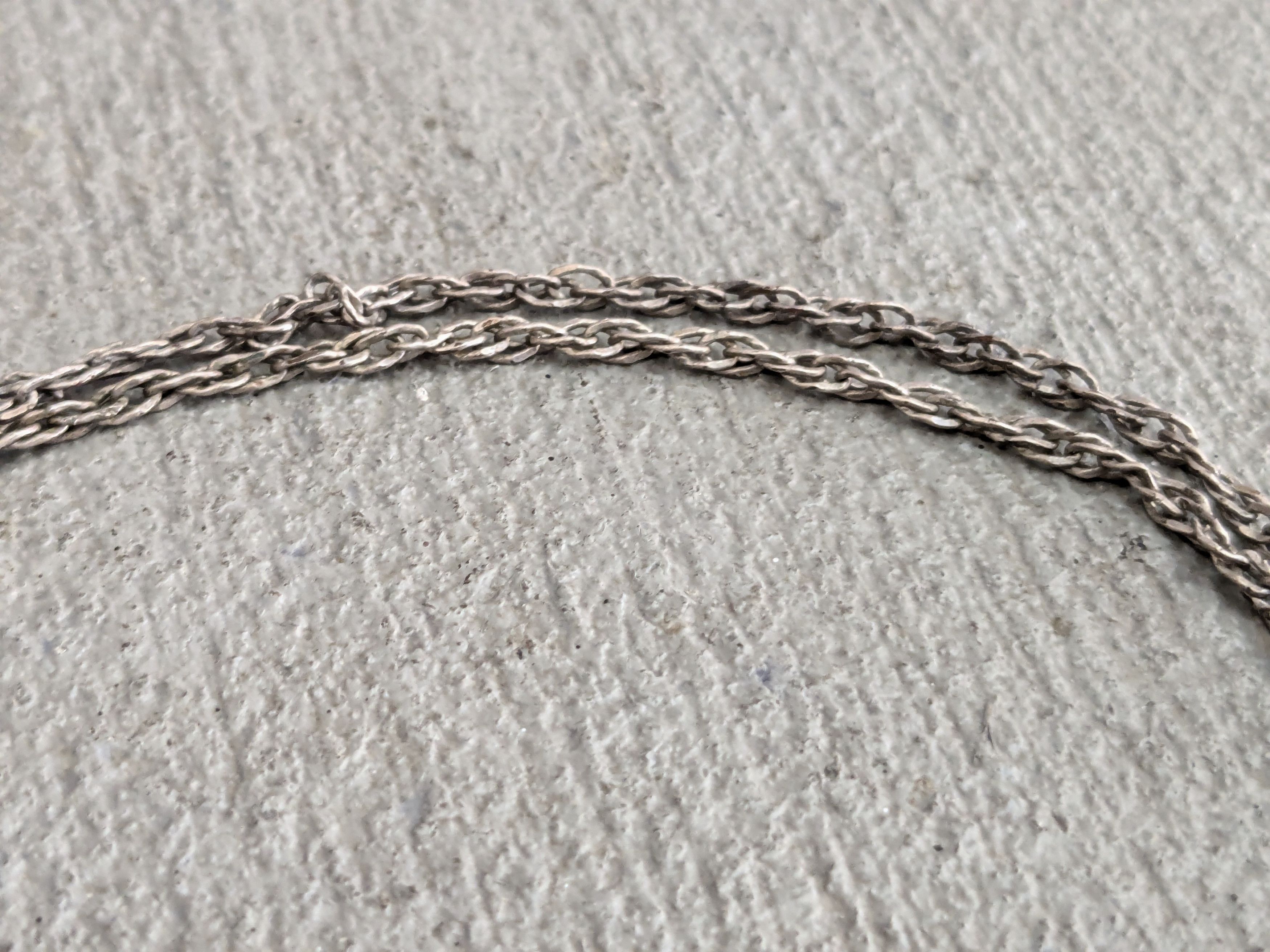 Jewelry Vintage Sterling Silver Necklace Rope Twist 25" Size ONE SIZE - 6 Thumbnail