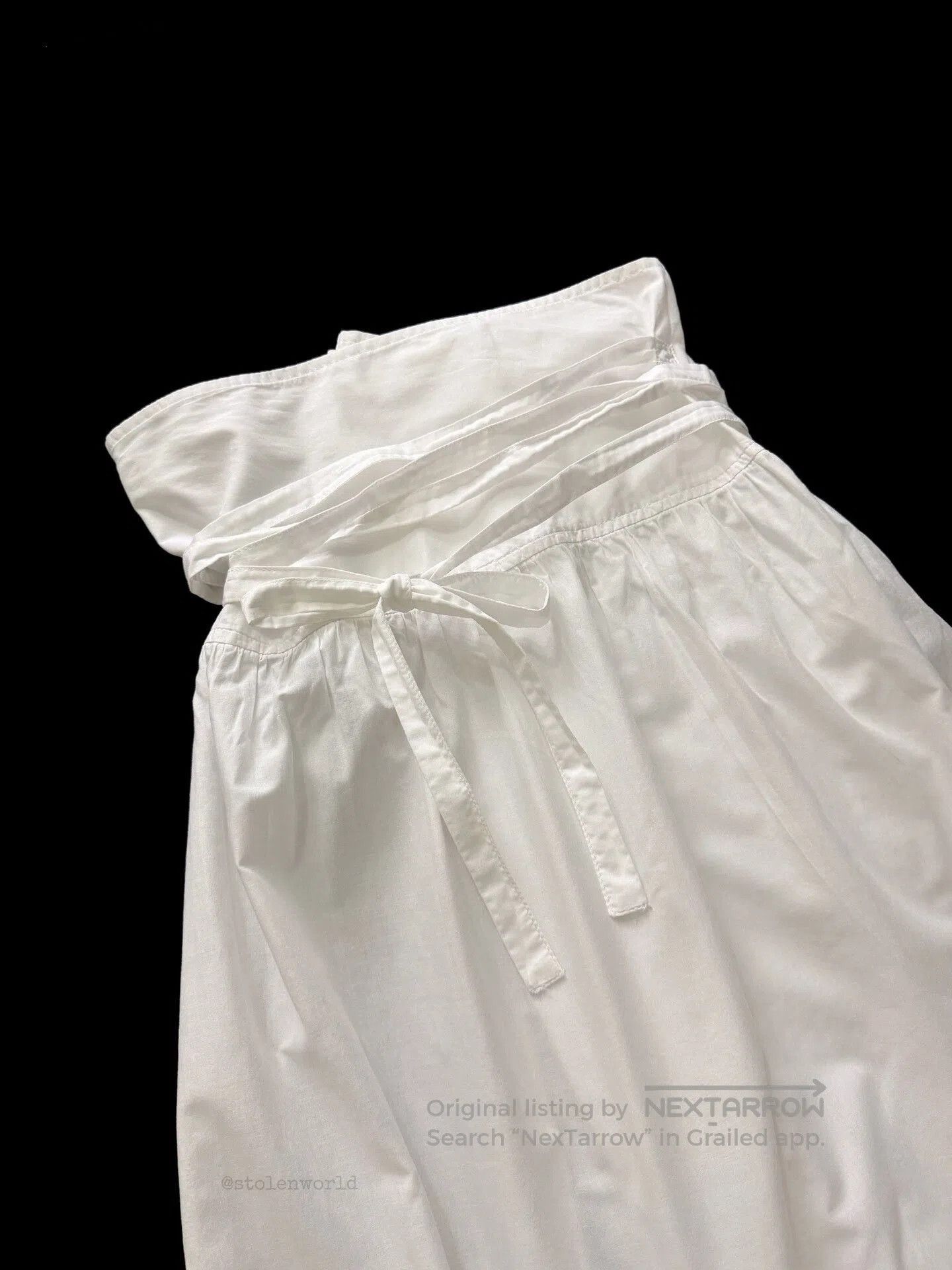 Comme des Garcons Comme des Garçons White Lace Wrap Skirt. Size 27" / US 4 / IT 40 - 2 Thumbnail