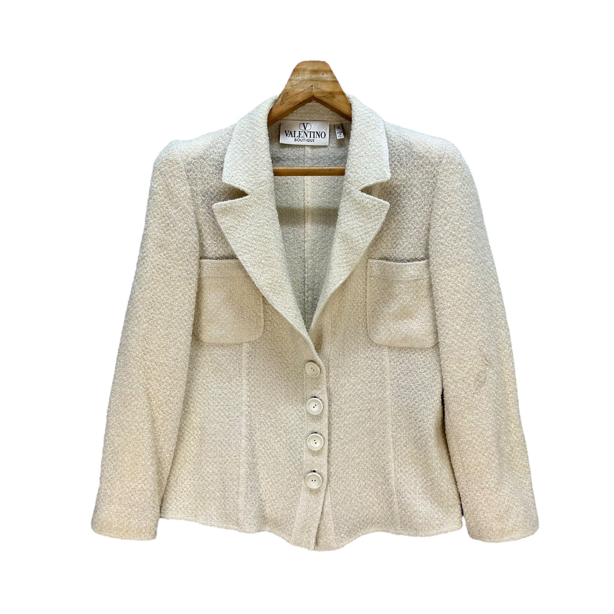 Valentino Vintage VALENTINO BOUTIQUE Virgin Wool Jacket #A68-1654 Size S / US 4 / IT 40 - 1 Thumbnail