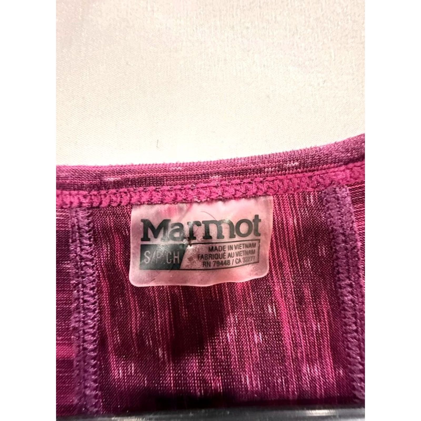 Marmot Marmot Womens Shirt Long Sleeve Pink Space Dye Compression Activewear Top S Size S / US 4 / IT 40 - 3 Thumbnail