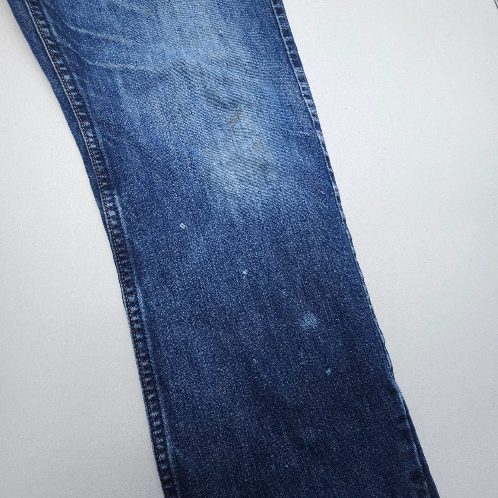 Nautica Vtg Nautica Straight Jeans Mens 40 x 32 Dark Wash Distressed 2000's Denim Size US 40 / EU 56 - 5 Thumbnail