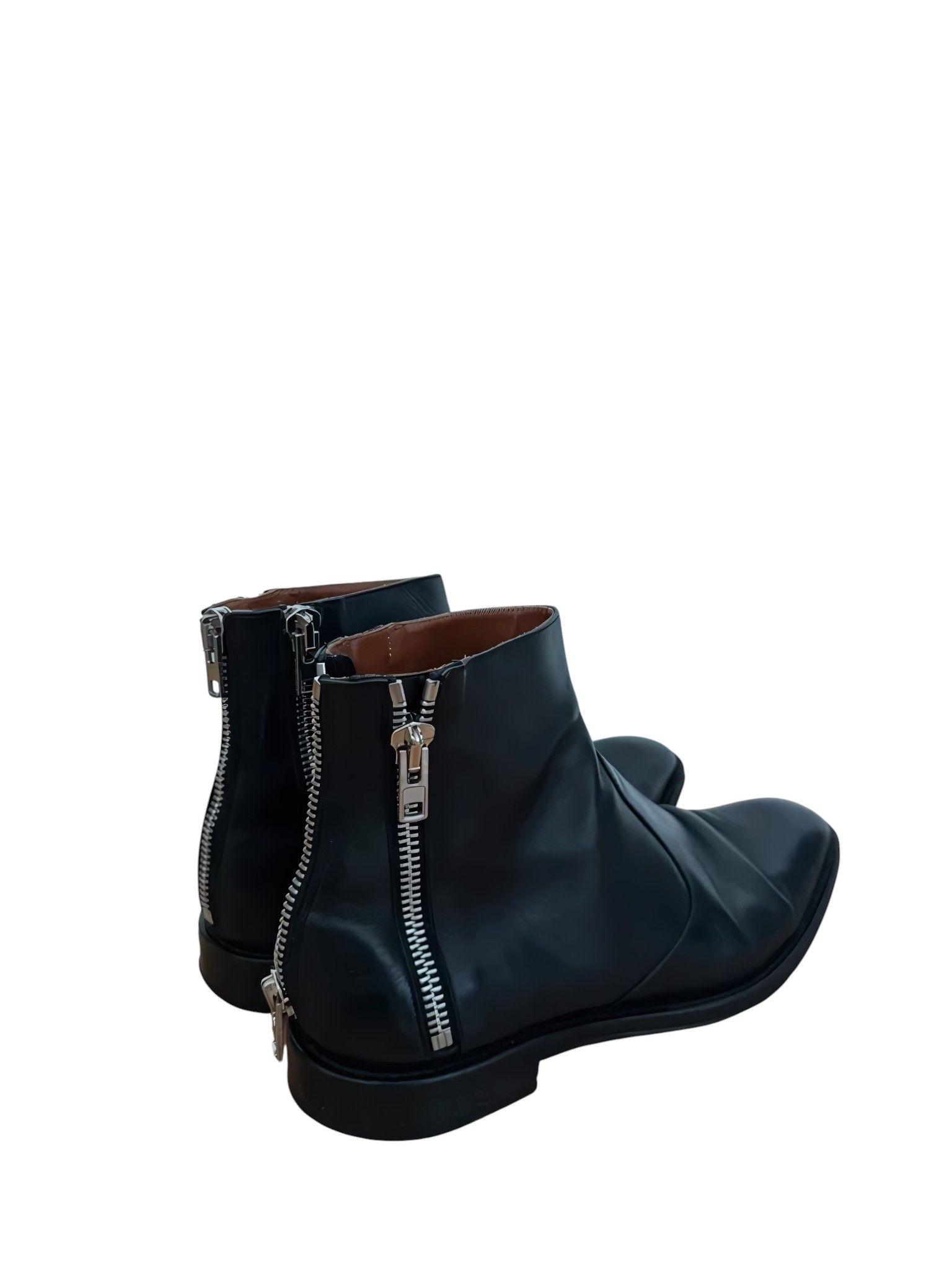 Givenchy 3 ZIP LEATHER BOOTS Size US 8 / EU 41 - 1 Thumbnail