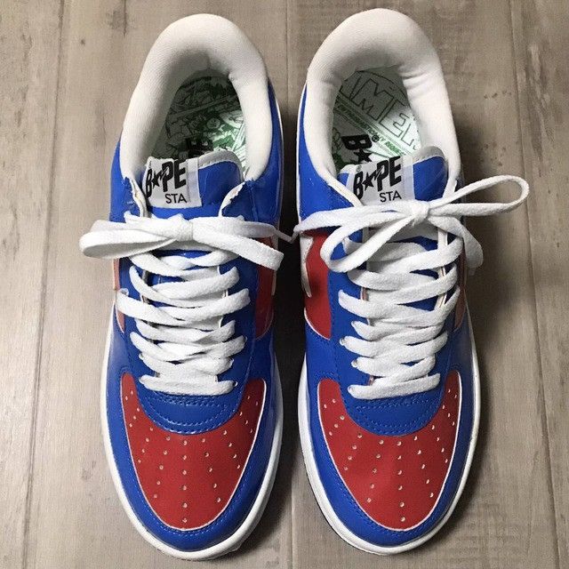 Bape × Marvel Comics × Nigo 2005 Marvel Comics Patent Leather BAPE STA Sneakers NIGO APE Size US 8.5 / EU 41-42 - 2 Thumbnail