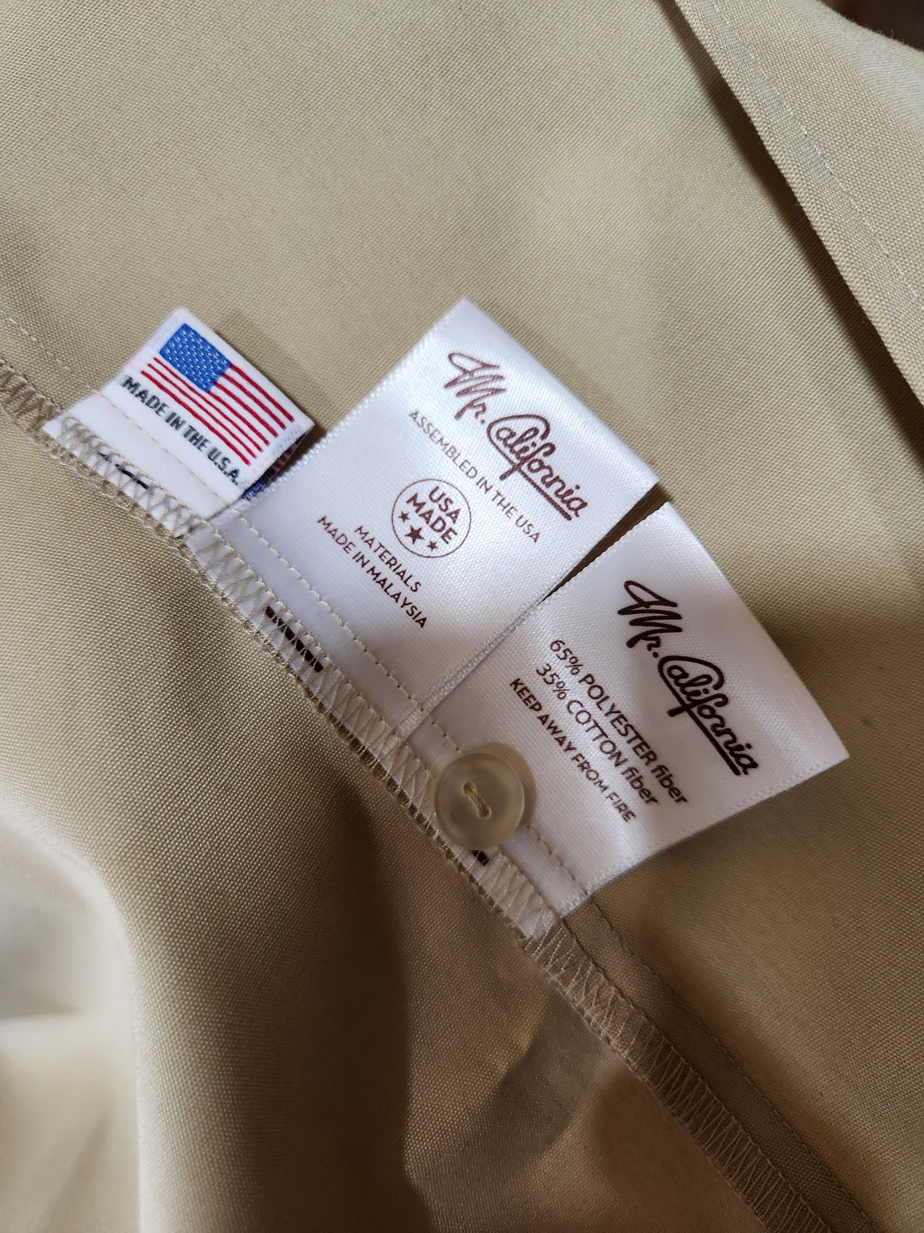 Vintage MR CALIFORNIA Khaki Cotton Blend Eisenhower Light Jacket Size US S / EU 44-46 / 1 - 8 Thumbnail
