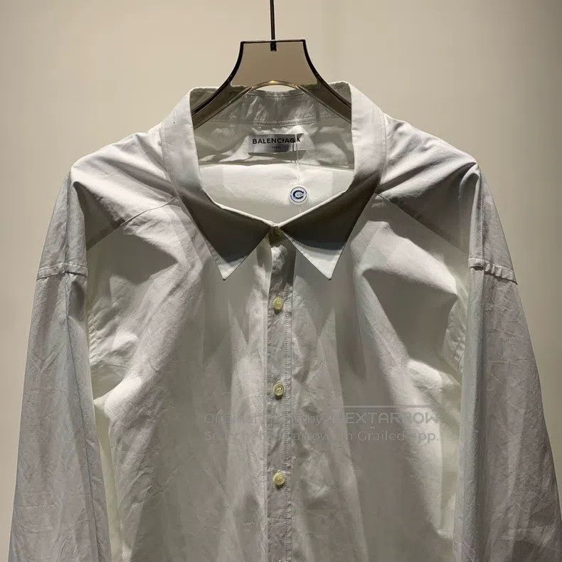 Balenciaga Balenciaga Solid Color Shirt Size XXS / US 00 / IT 34 - 3 Thumbnail