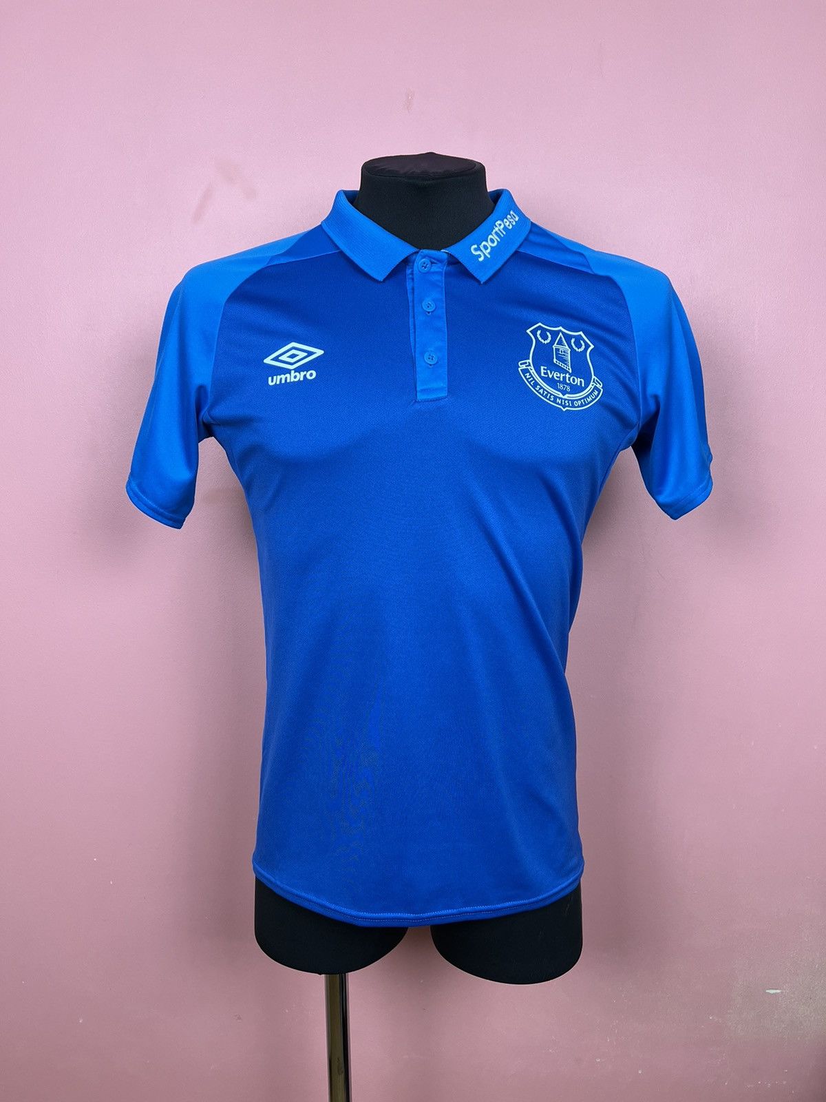 Umbro Everton soccer jersey tee shirt Umbro polo football Size US S / EU 44-46 / 1 - 1 Thumbnail