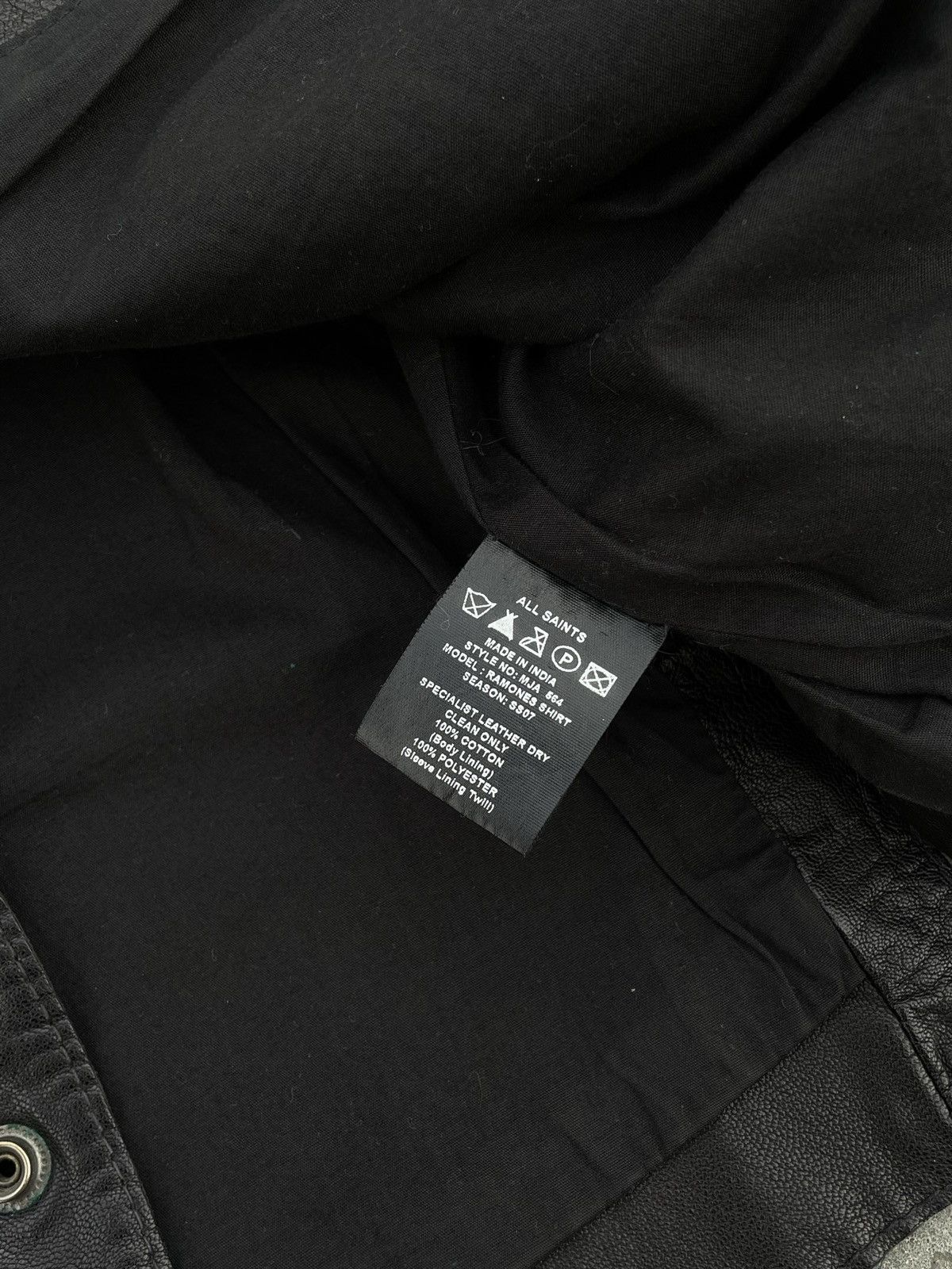 Allsaints All Saints Ramones Leather RARE Avant Garde Y2K Jacket Size US L / EU 52-54 / 3 - 4 Thumbnail
