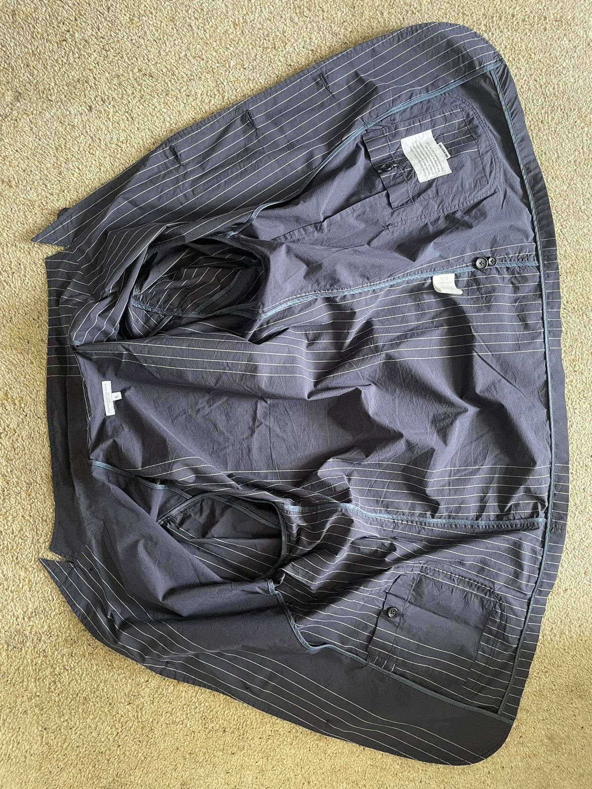 Engineered Garments Engineered Garments - Chalk Stripe Lawrence Jacket Size 42R - 5 Thumbnail