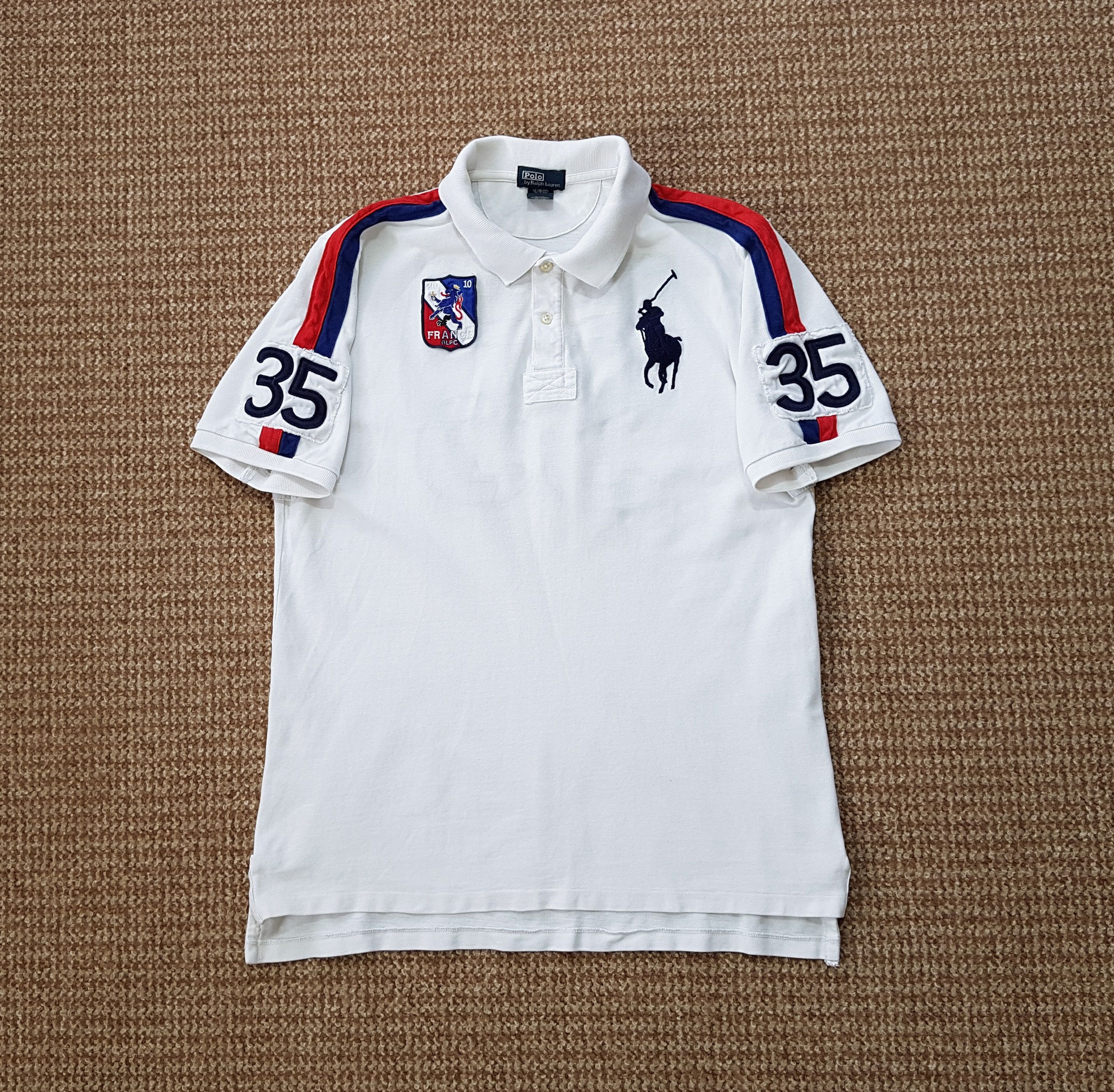 Polo Ralph Lauren Ralph Lauren Polo Vintage #35 France Big Pony Shirt sz S Size US S / EU 44-46 / 1 - 1 Thumbnail