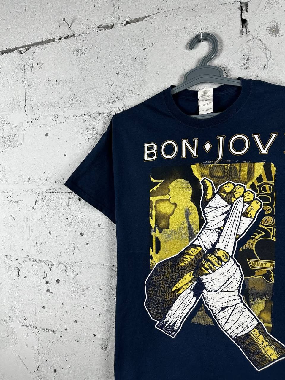 Band Tees × Bon Jovi × Vintage Bon Jovi Because We Can Tour Faded Vintage Tee Concert Y2K Size US L / EU 52-54 / 3 - 3 Thumbnail