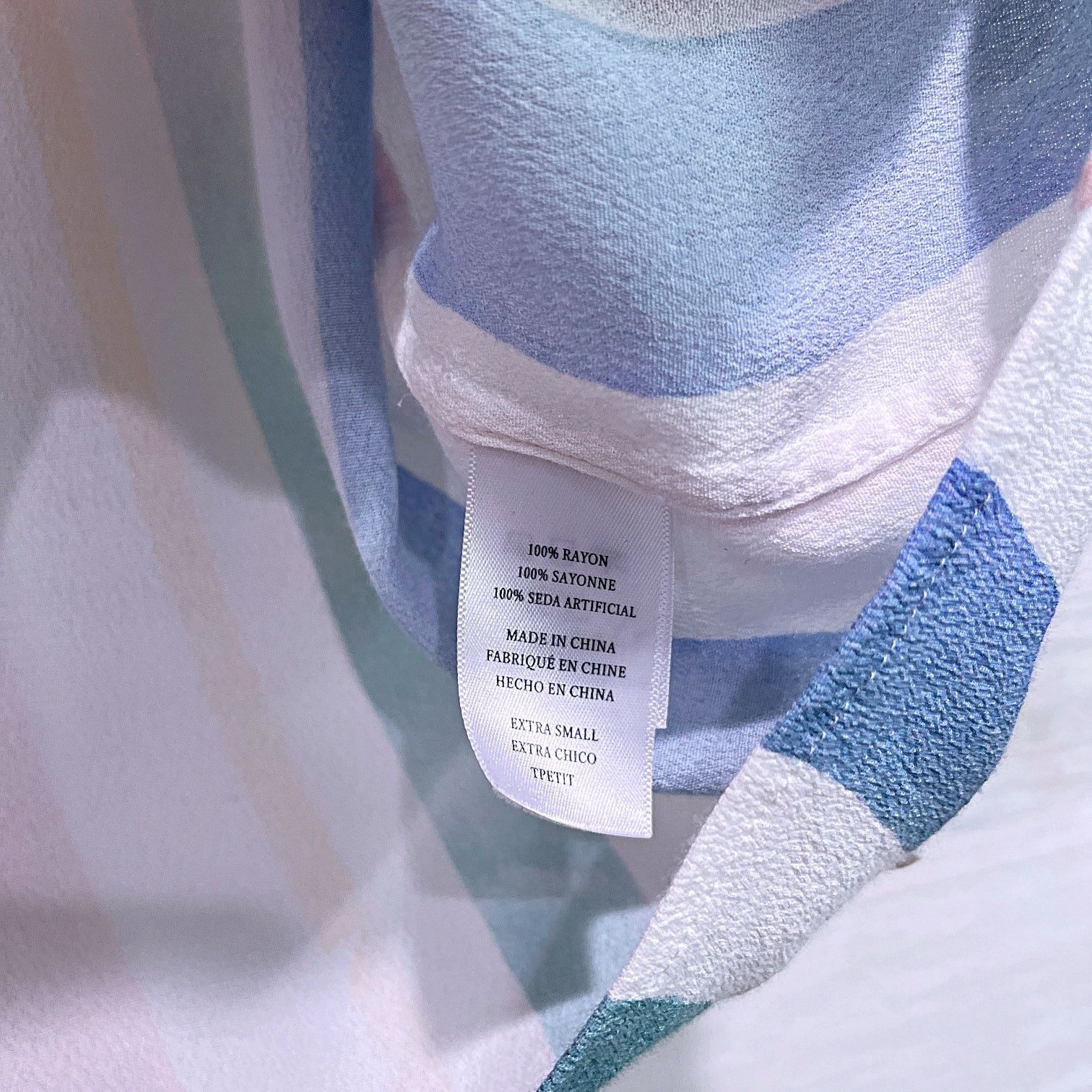 Rails RAILS Thea Striped Tie Front Top Blue Pink Pastel Dolman XS Size XS / US 0-2 / IT 36-38 - 7 Thumbnail