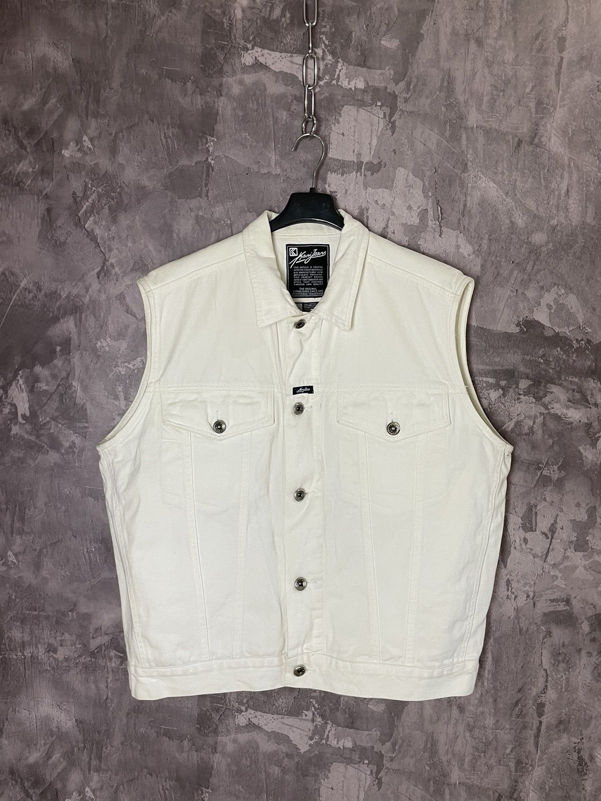 Karl Kani × Rap Tees × Vintage vintage karl kani denim vest jacket Size US L / EU 52-54 / 3 - 1 Thumbnail