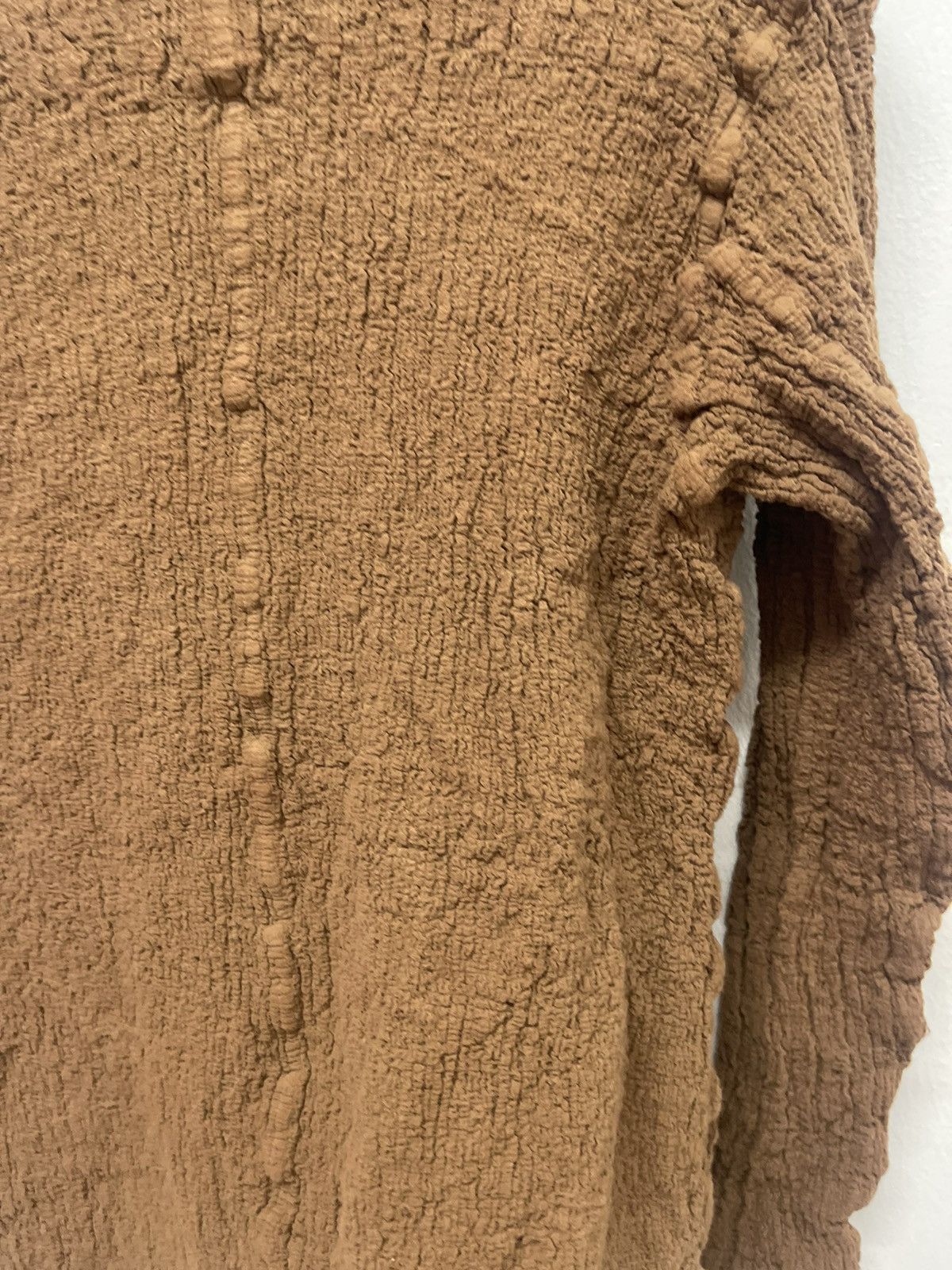 Issey Miyake × Vintage Vintage Issey Miyake Faux Fur Wrinkles Coat Size S / US 4 / IT 40 - 4 Thumbnail