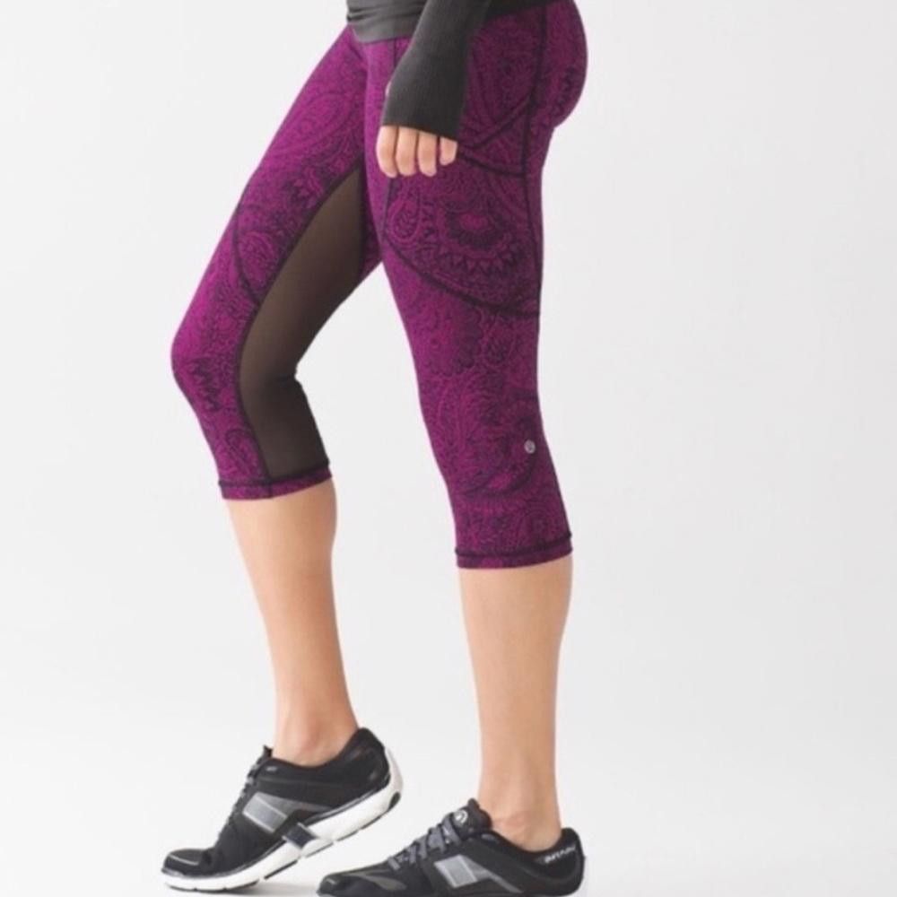 Lululemon lululemon athletica l Outrun Crop Leggings Size 4 Size 27" / US 4 / IT 40 - 1 Thumbnail