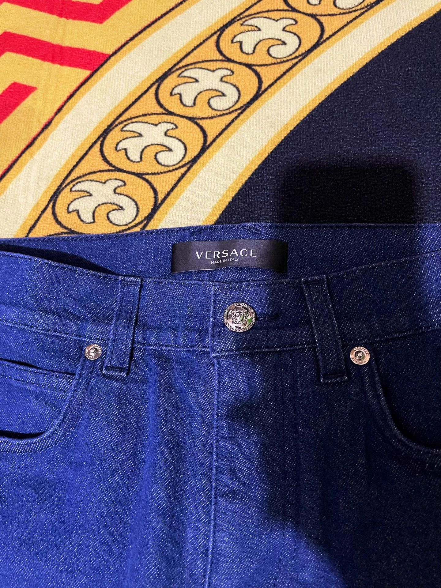 Versace Versace Main Line Limited Poster Whirlpool Jeans Size US 30 / EU 46 - 3 Thumbnail