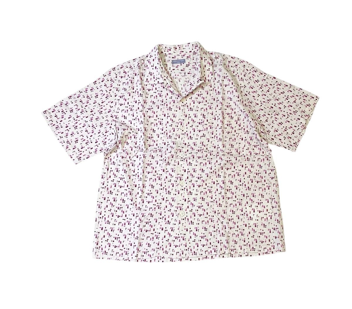 Comme des Garcons Cdg homme AD2002 abstract printed open collar shirt Size US L / EU 52-54 / 3 - 1 Thumbnail