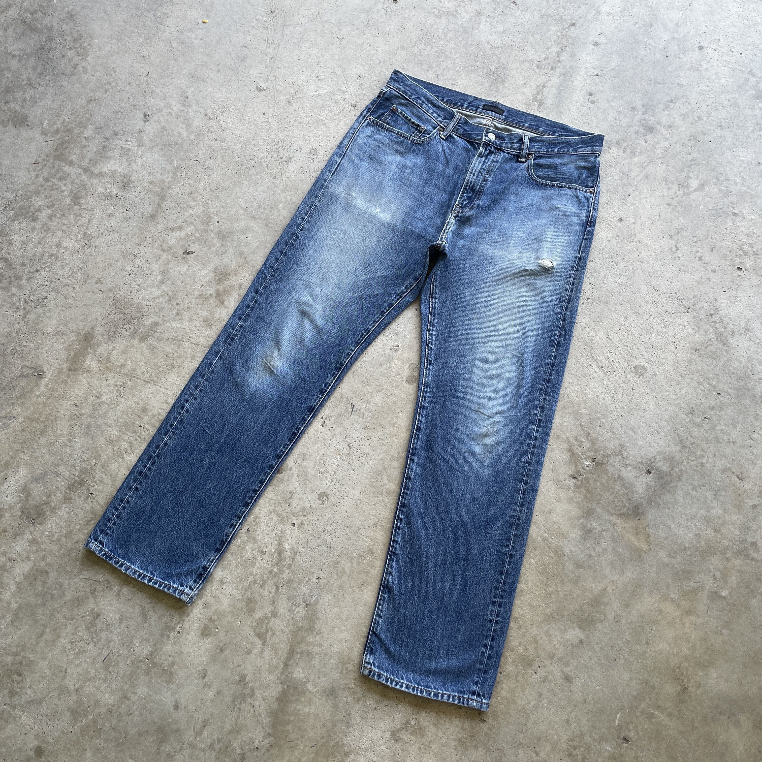 Japanese Brand W35x31 Vintage Japanese Brand Denim Faded Pants Jeans Size US 35 - 1 Thumbnail