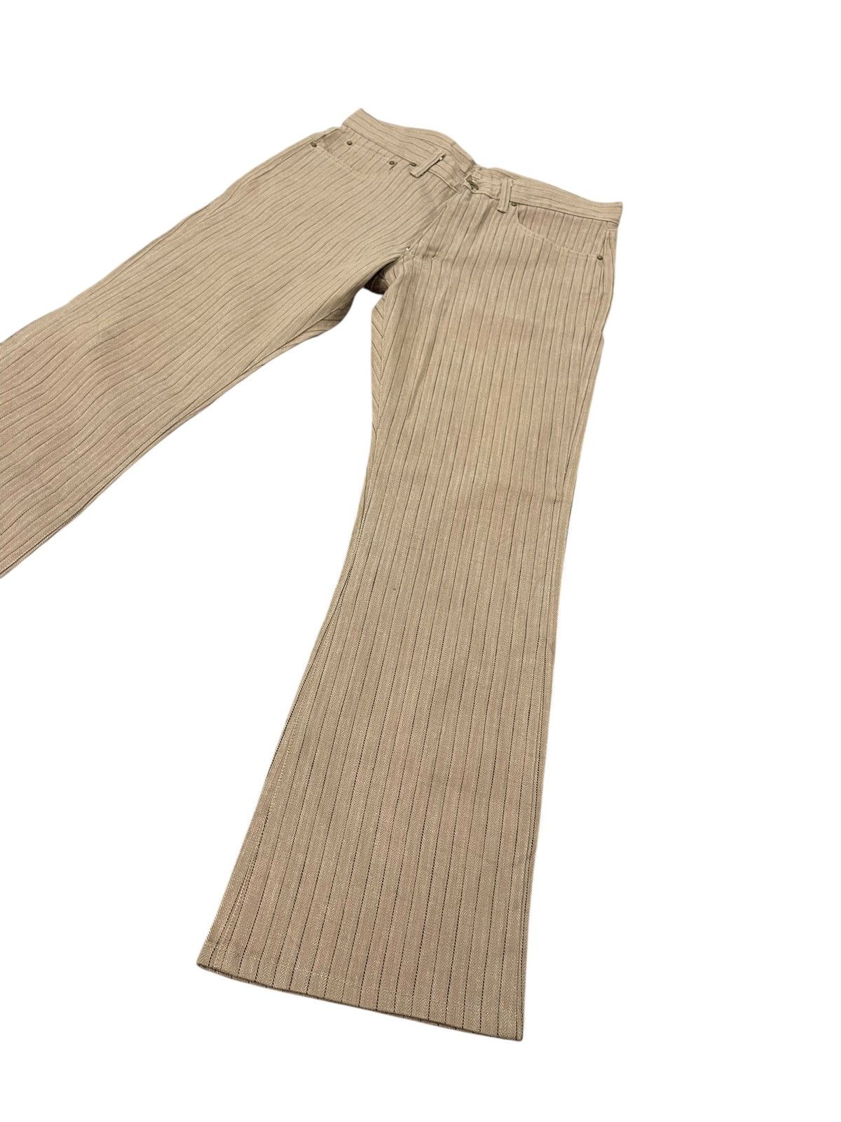 Japanese Brand Flare Jeans Men’s Melrose Herringbones Striped Boot Cut 2🟦1 Size US 32 / EU 48 - 12 Thumbnail