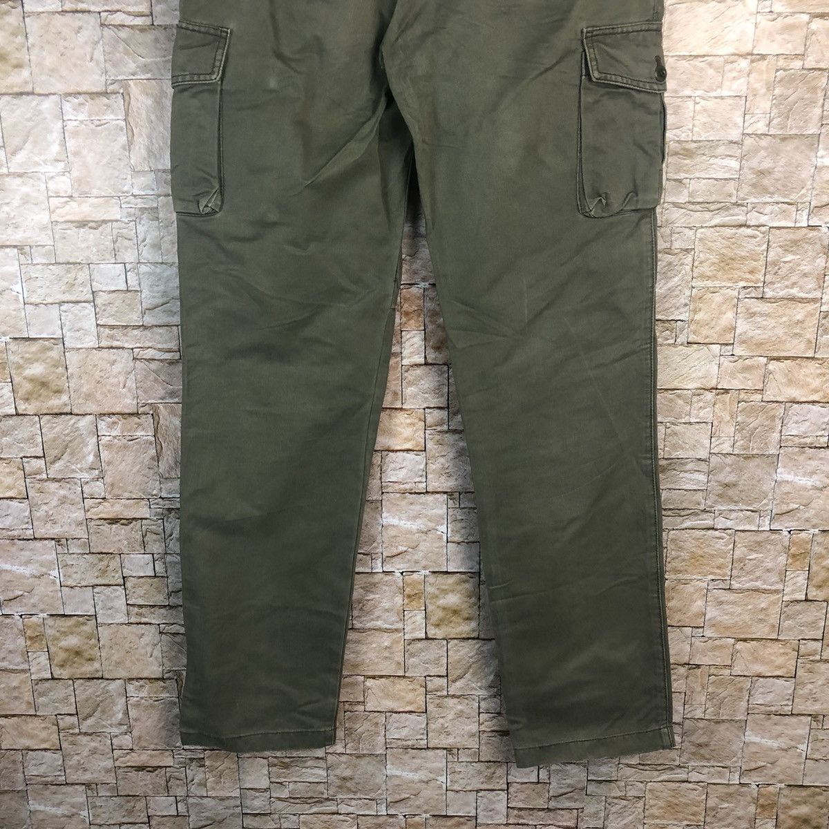 Japanese Brand Fredy Npit Green Cargo Multipocket Pants #A48 Size US 29 - 14 Thumbnail