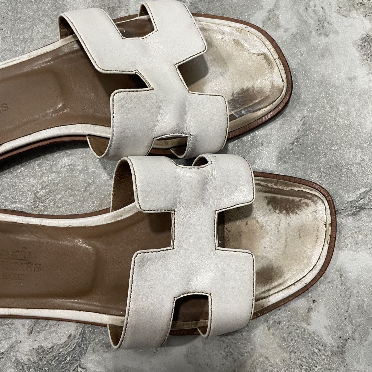 Other HERMES Leather Sandals Slippers Made in Italy mules slip on Size US 8 / IT 38 - 3 Thumbnail