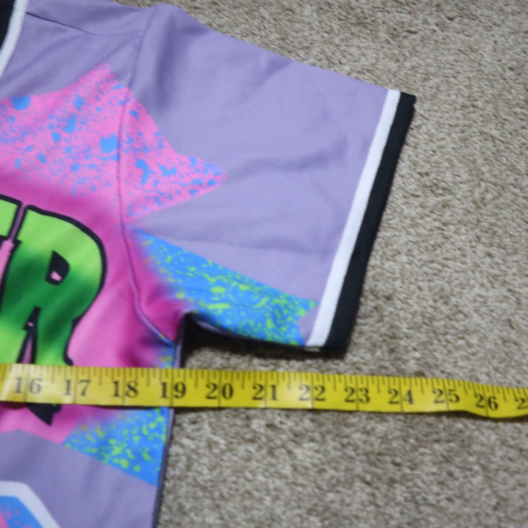 Prince Fresh Prince Of Bel-Air Shirt Women's M Medium Baseball Jersey Print Button Down Multicolor 90s Mens Womens Girls Boys Size M / US 6-8 / IT 42-44 - 5 Thumbnail