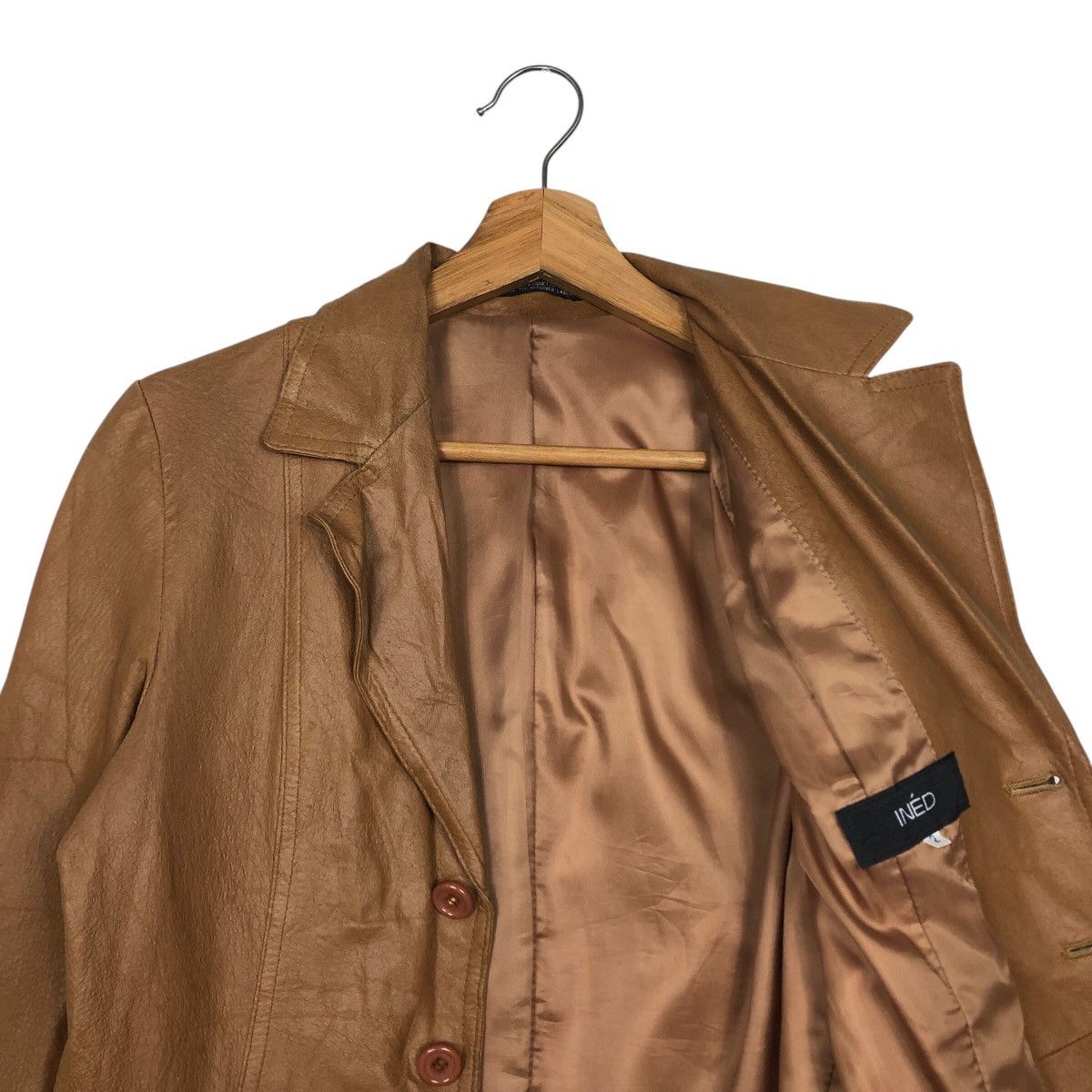 Japanese Brand 📌Vintage Cropped Button Leather Jacket Ined Yohji Yamamoto Size US M / EU 48-50 / 2 - 13 Thumbnail