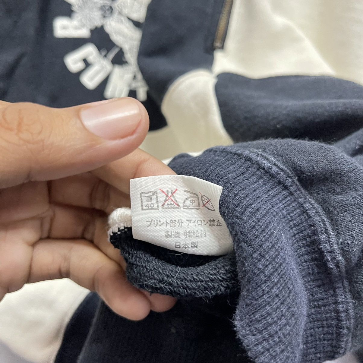 Japanese Brand Bad Boy’s Company Patchwork Half-Zip Sweatshirt Size US M / EU 48-50 / 2 - 11 Thumbnail