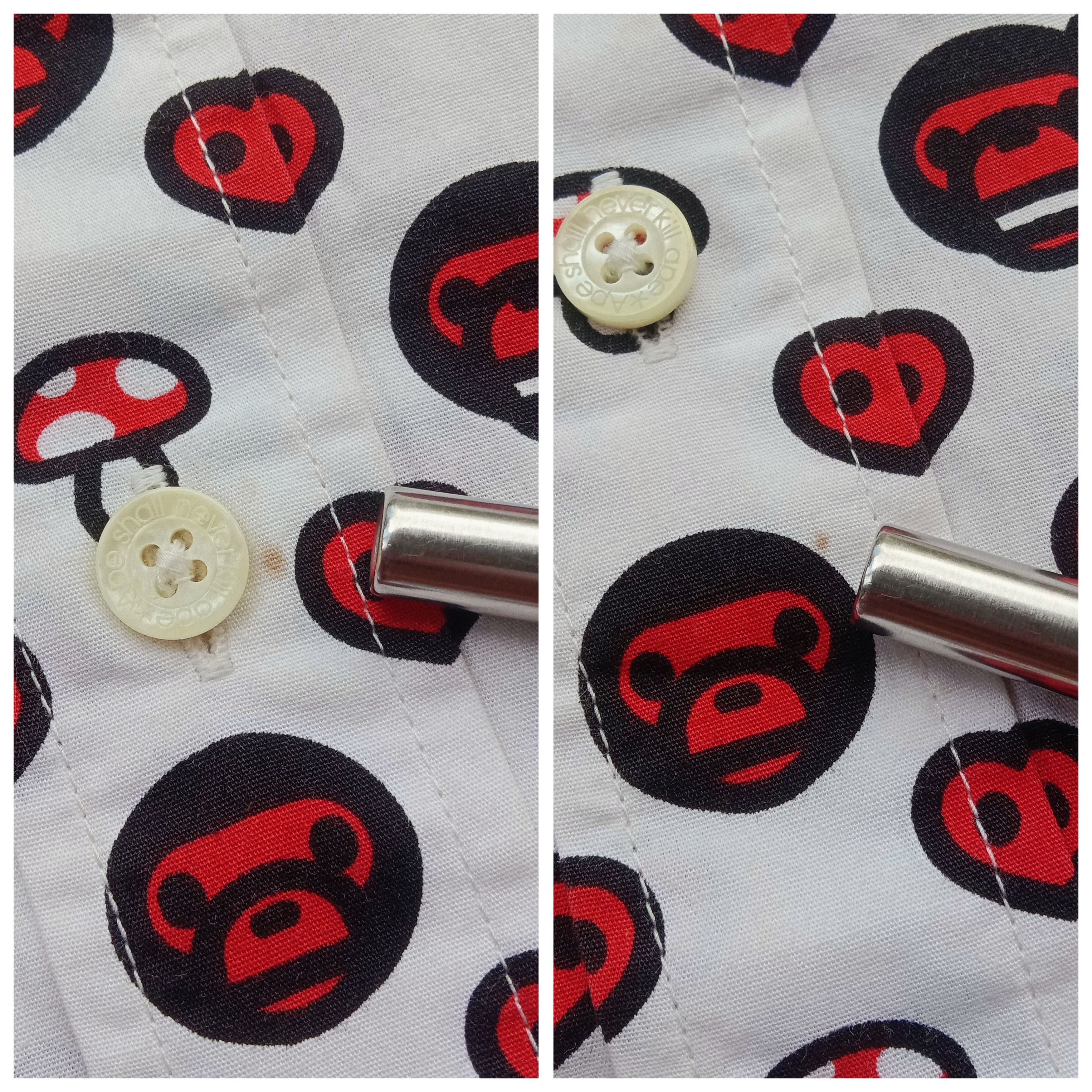 Bape Baby Milo Monogram Button Up Shirt (2007) Size US S / EU 44-46 / 1 - 11 Thumbnail