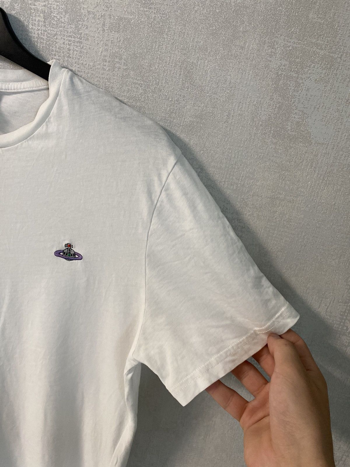 Vivienne Westwood 👀VIVIENNE WESTWOOD LOGO T-SHIRT WHITE Size US M / EU 48-50 / 2 - 3 Thumbnail