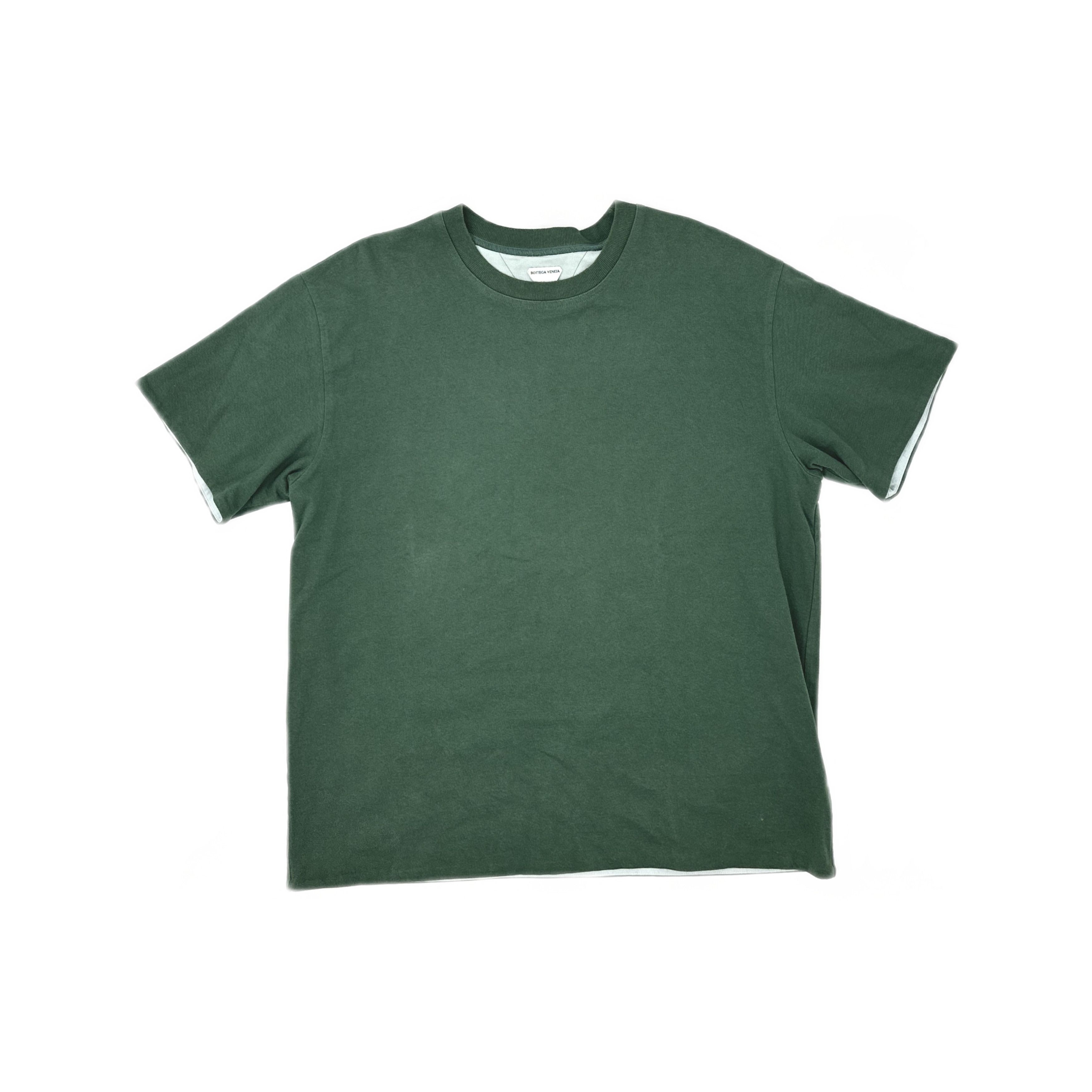 Bottega Veneta Bottega Veneta Green Cotton T-Shirt Size M Size US M / EU 48-50 / 2 - 1 Thumbnail