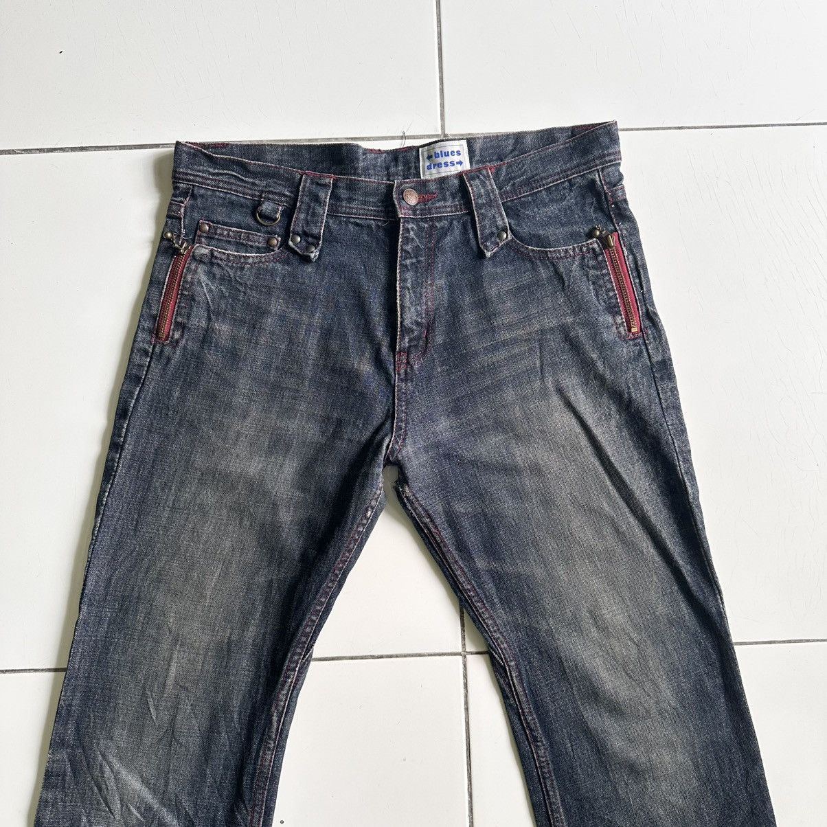 Denim & Supply Ralph Lauren × Japanese Brand Japanesse Blues Dress Blue Jeans Size US 34 / EU 50 - 6 Thumbnail