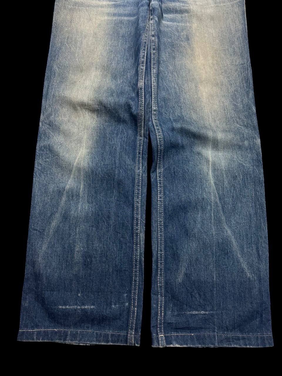 Japanese Brand BAGGY 90s Blue Way Rusty Mudwash Sick Style Distressed Jeans Size US 29 - 12 Thumbnail