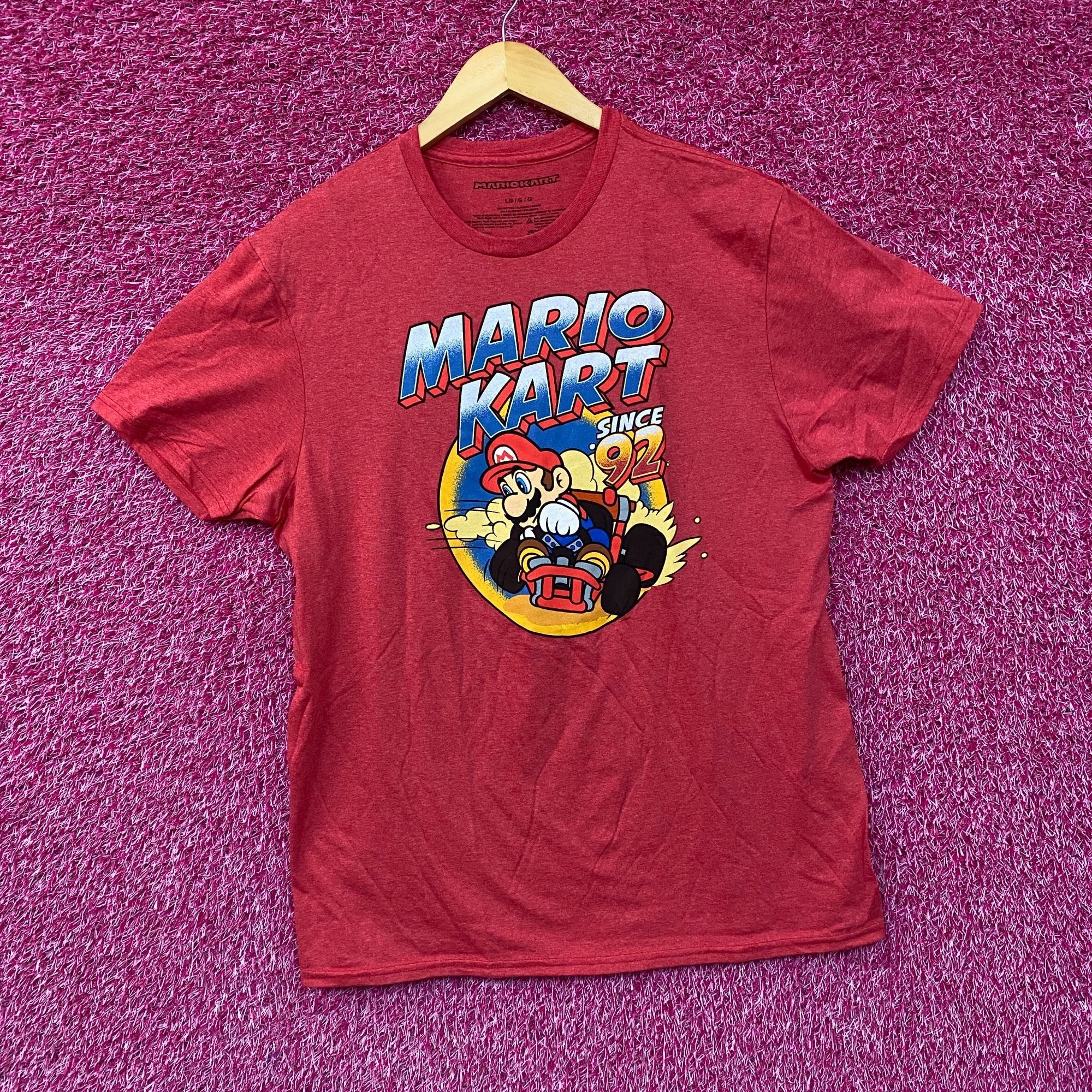 Nintendo Mario Kart Since 92 Nintendo Racing Game Promo T-Shirt L Size US L / EU 52-54 / 3 - 3 Thumbnail