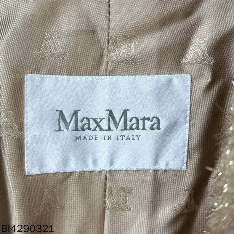 Max Mara Max Mara Gold thread teddy jacket Size S / US 4 / IT 40 - 4 Thumbnail
