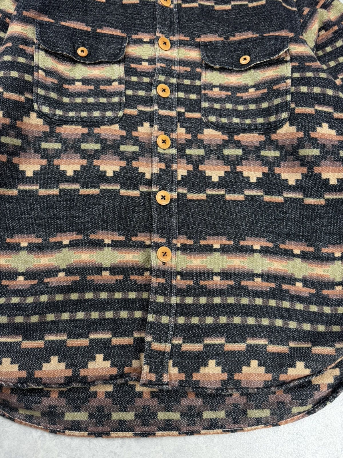 Prps PRPS Aztec Pattern Work Long Sleeve Shirt Size L Size US L / EU 52-54 / 3 - 5 Thumbnail